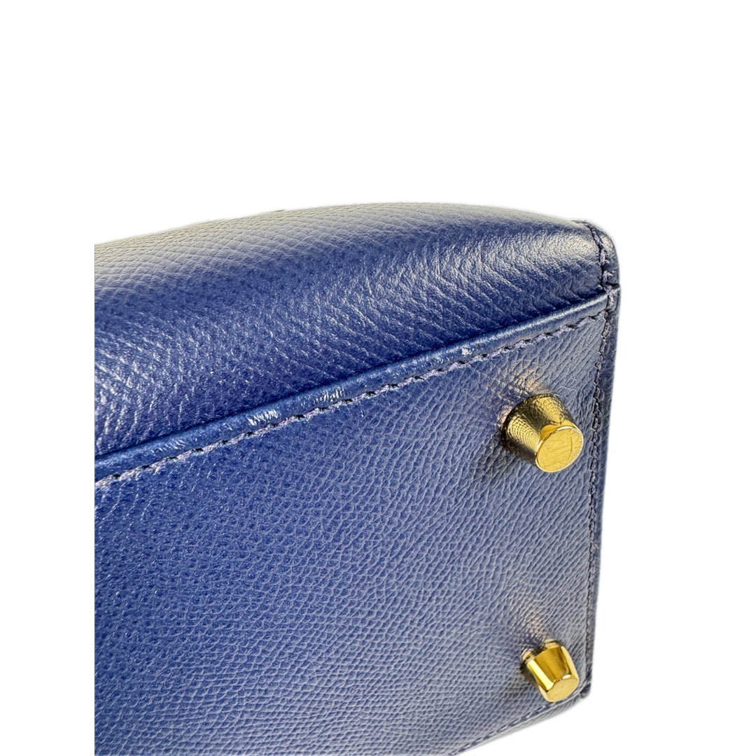 Hermes Kelly 32 Epsom Blue Bag