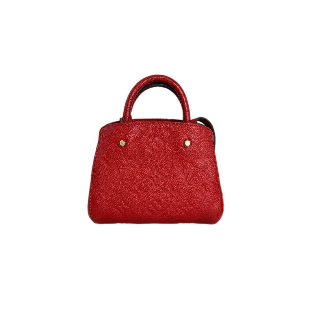 Louis Vuitton Montaigne Mini Red Calfskin