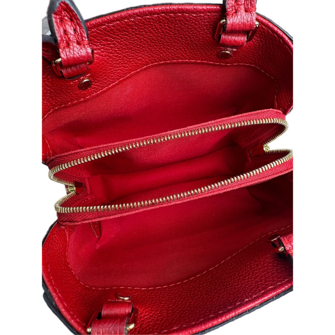 Louis Vuitton Montaigne Mini Red Calfskin