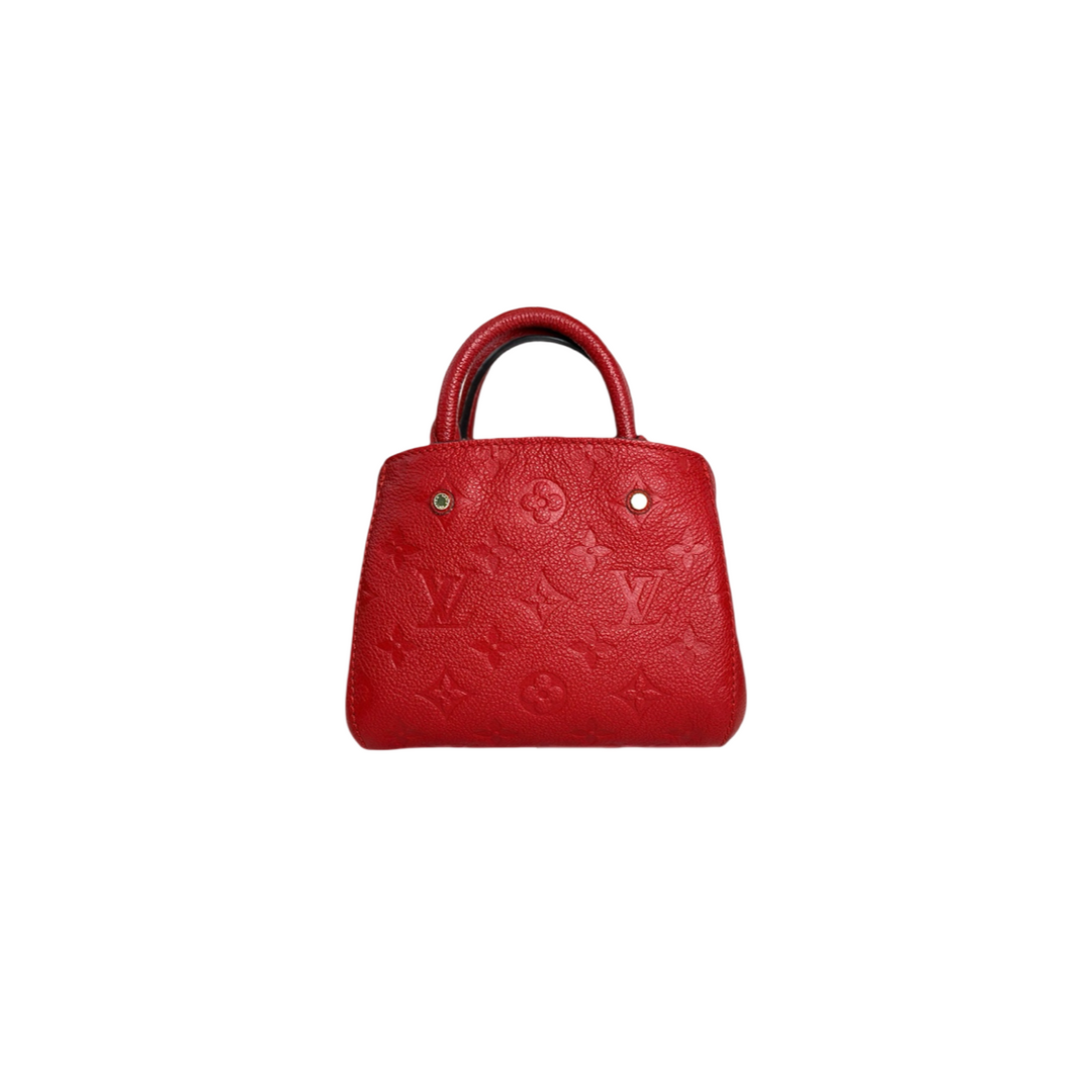 Louis Vuitton Montaigne Mini Red Calfskin