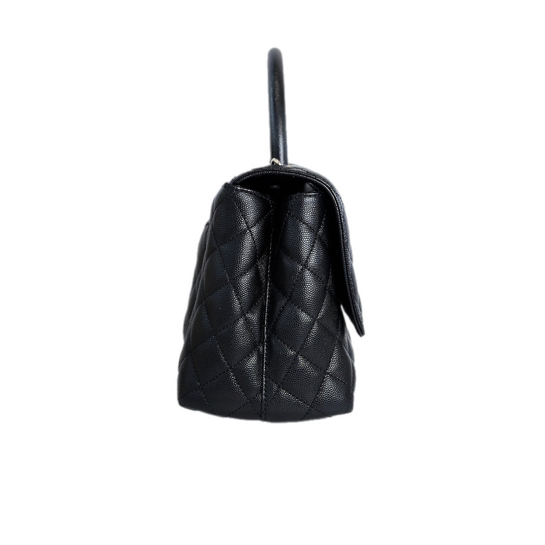 Chanel Coco Handle Medium Black Caviar Bag