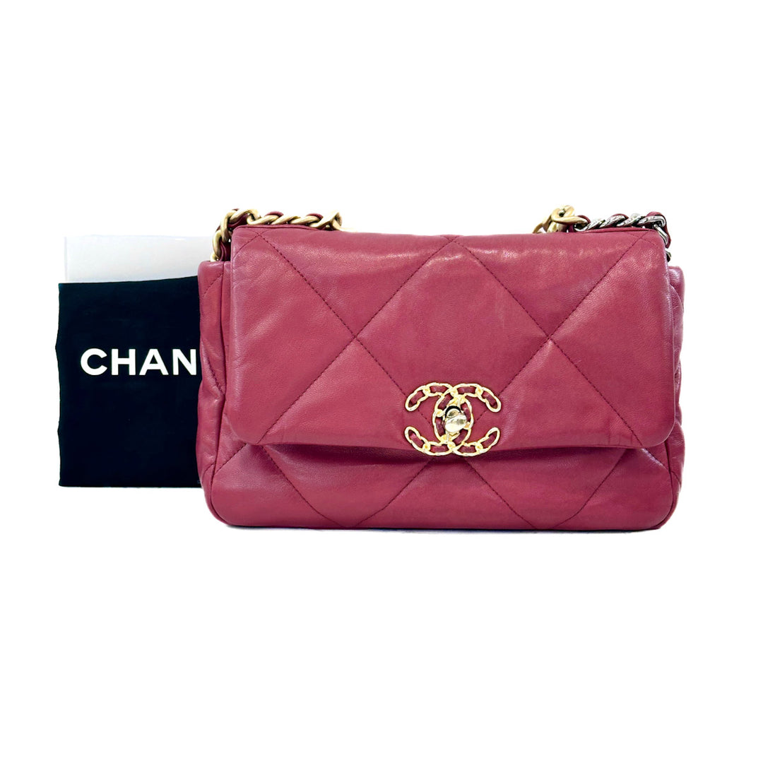 Chanel 19 Small Bag Burgundy