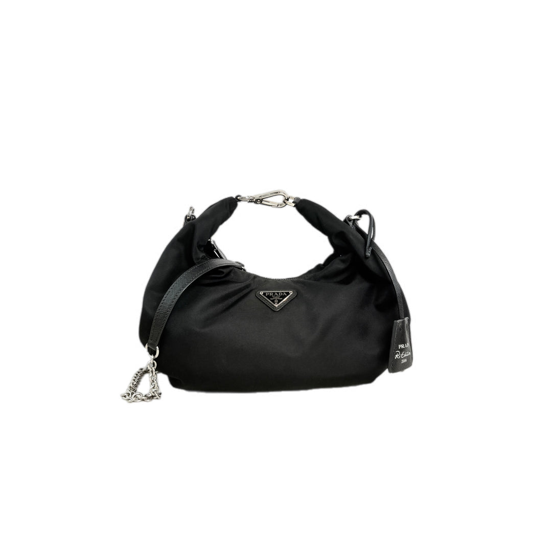 Prada Re-edition Black Tessuto 2006 Bag