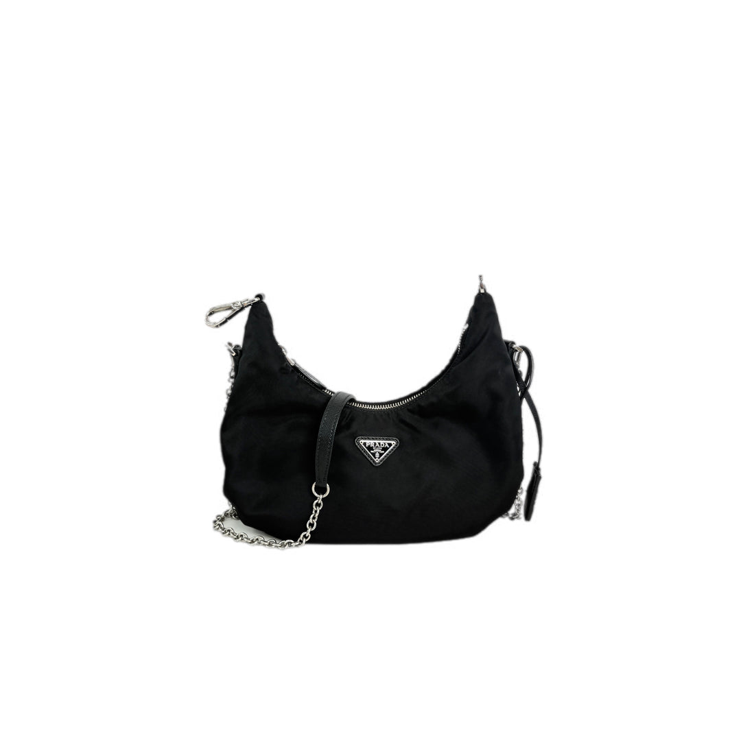 Prada Re-edition Black Tessuto 2006 Bag