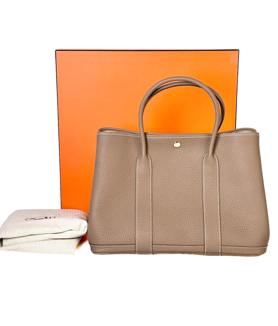 Hermes Etoupe Garden Party 36cm Bag