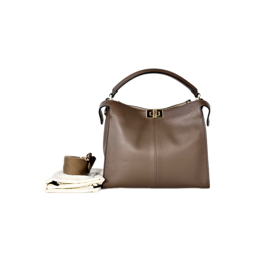 Fendi Peekaboo Brown Soft Small Bag