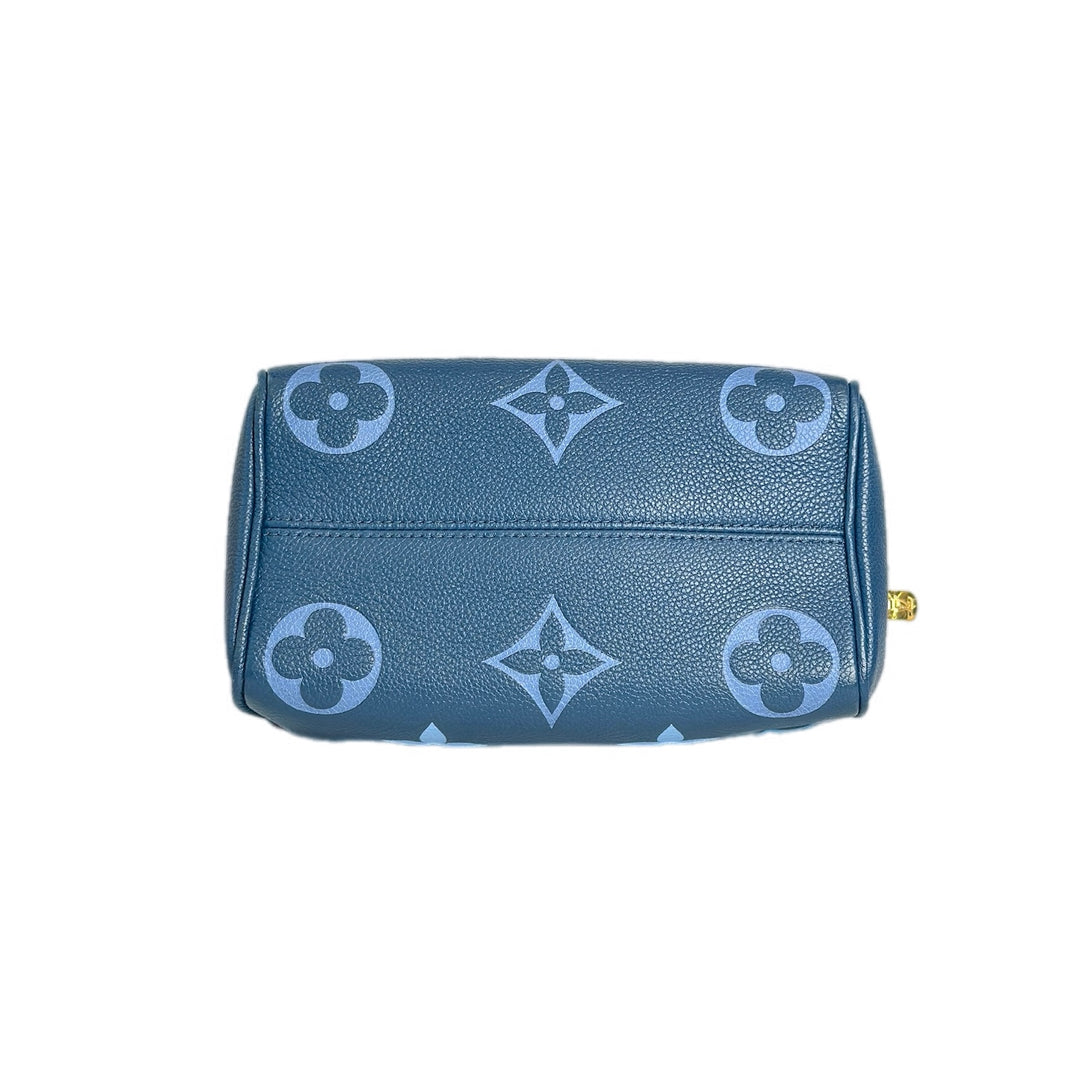 Louis Vuitton Monogram Blue Speedy 20