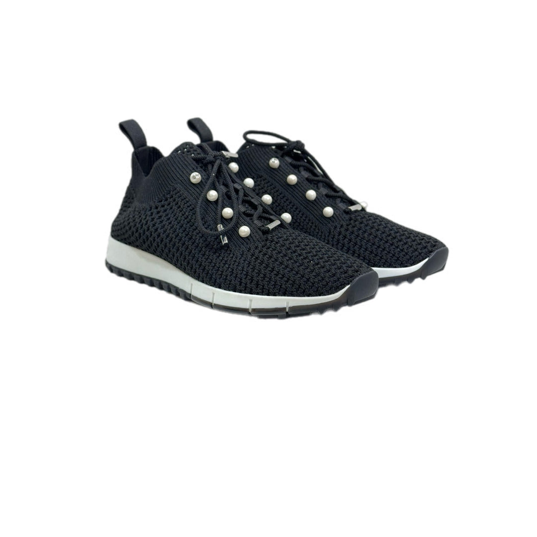 Jimmy Choo Black Sneaker with Pearl Shoes #38 - Jiaxyk