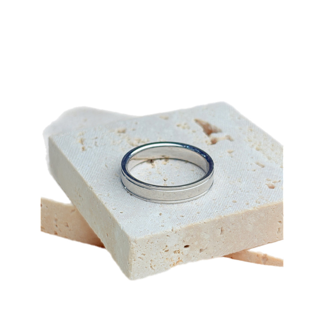 Tiffany Wedding Band Ring PT950 #56