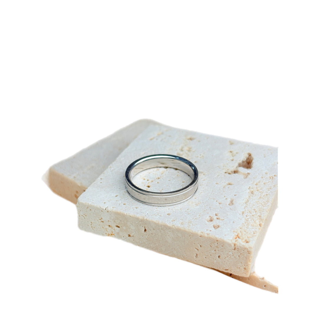 Tiffany Wedding Band Ring PT950 #56