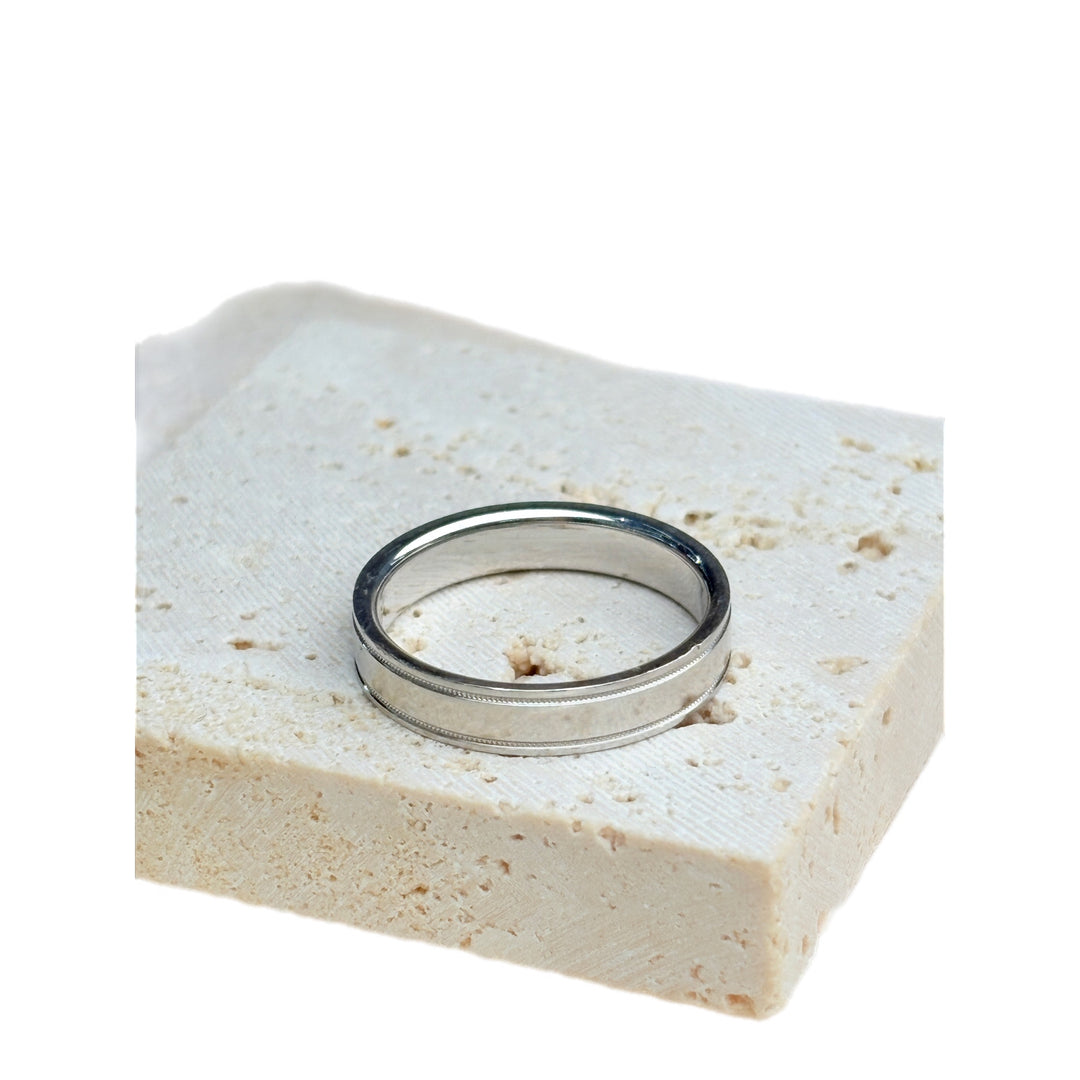 Tiffany Wedding Band Ring PT950 #56