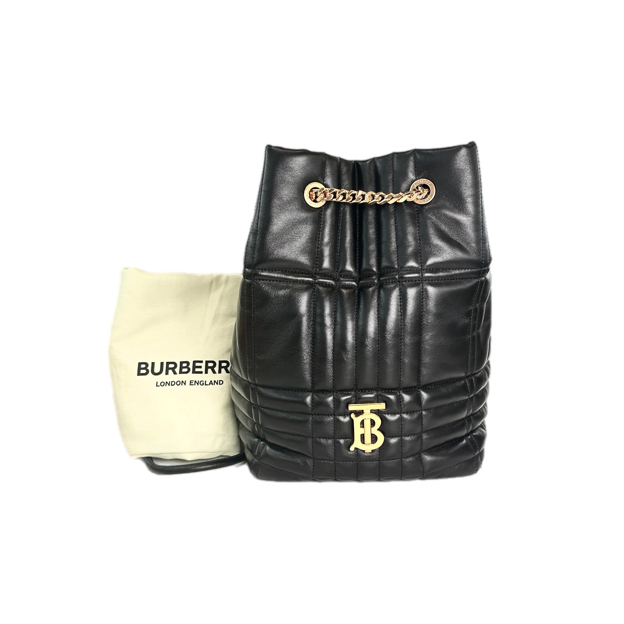 Burberry Lola Lambskin Backpack Black
