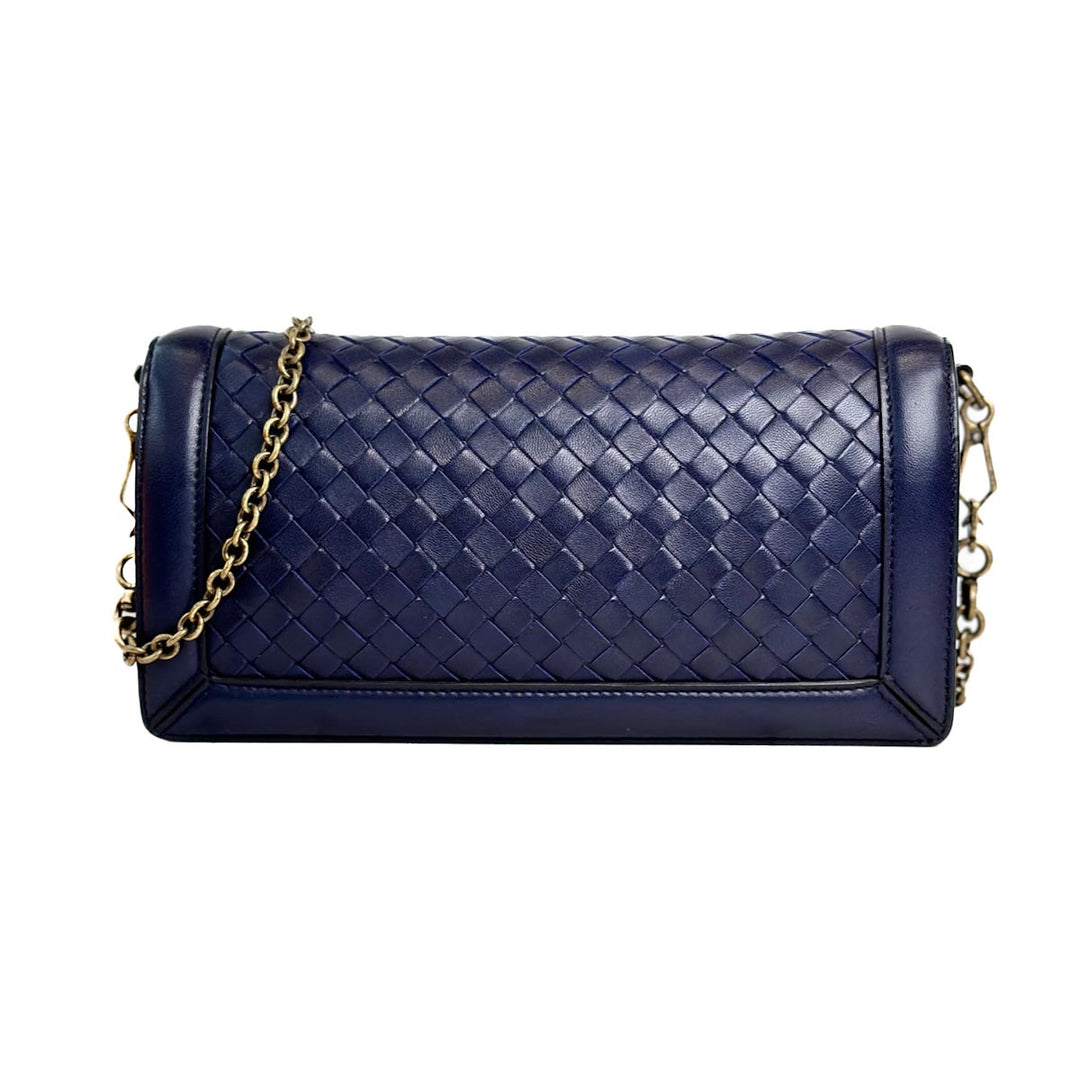 Bottega Veneta Blue Olimpia Knot Bag