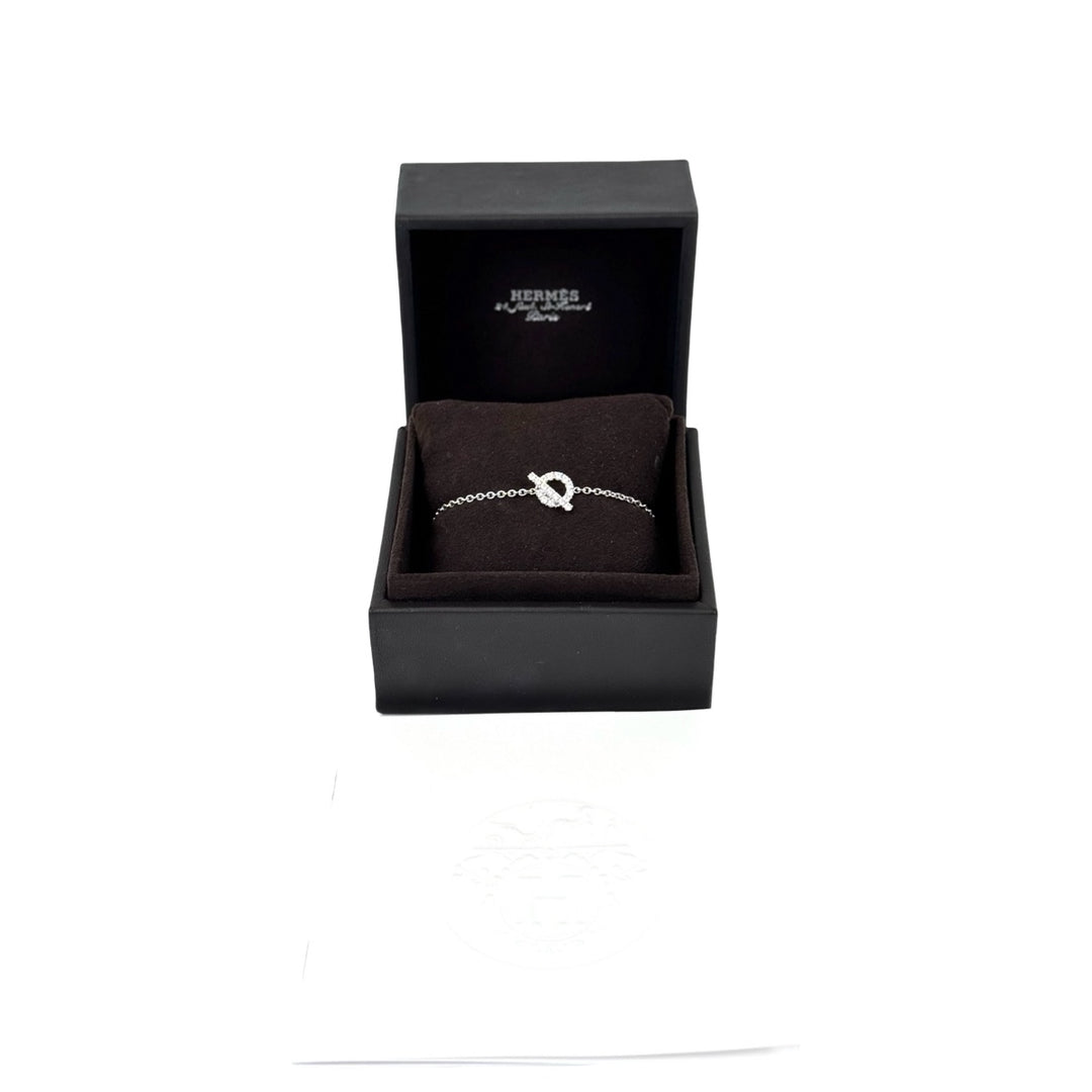 Hermes Finesse Bracelet White Gold SH