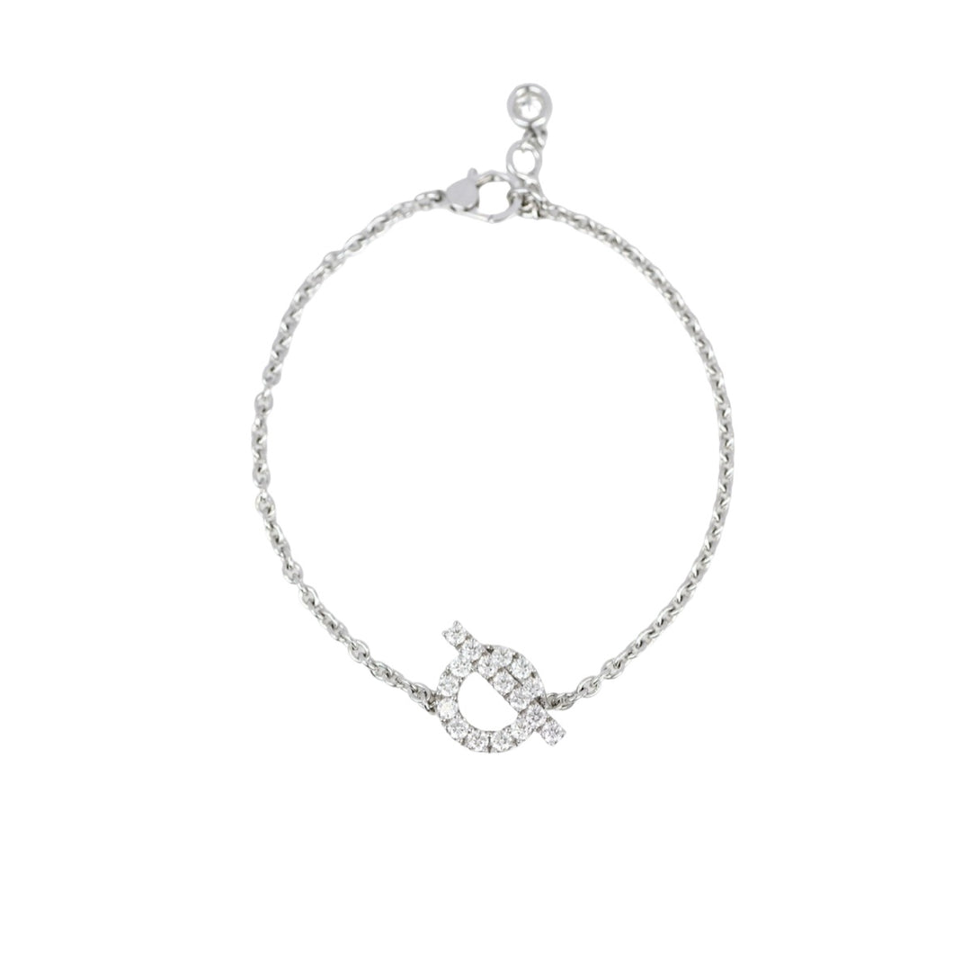 Hermes Finesse Bracelet White Gold SH