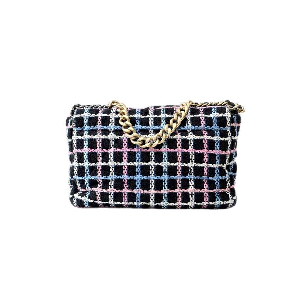Chanel Multicolor Tweed 19 Large Bag