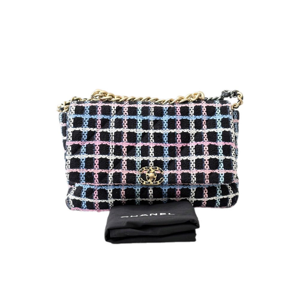 Chanel Multicolor Tweed 19 Large Bag