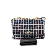 Chanel Multicolor Tweed 19 Large Bag