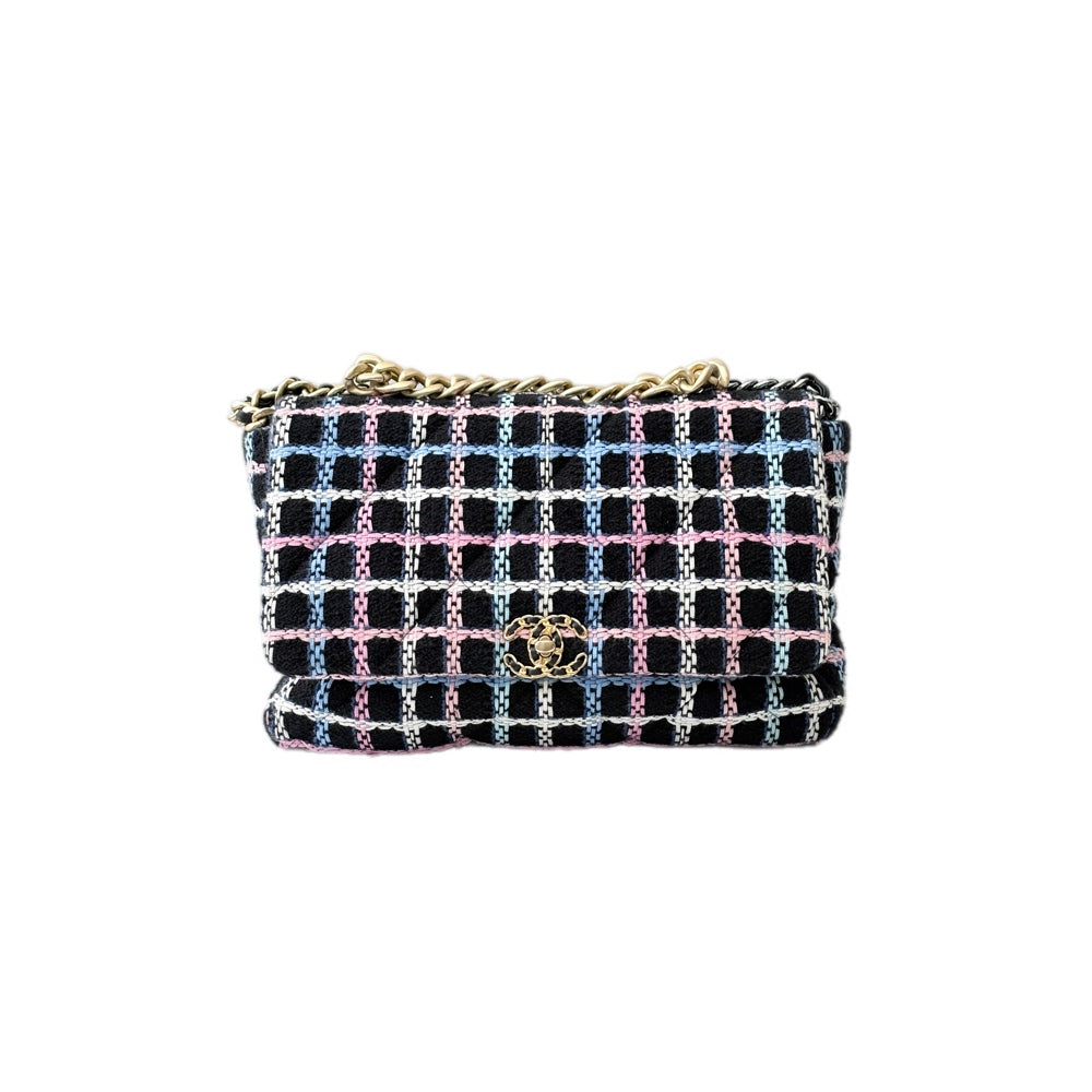 Chanel Multicolor Tweed 19 Large Bag