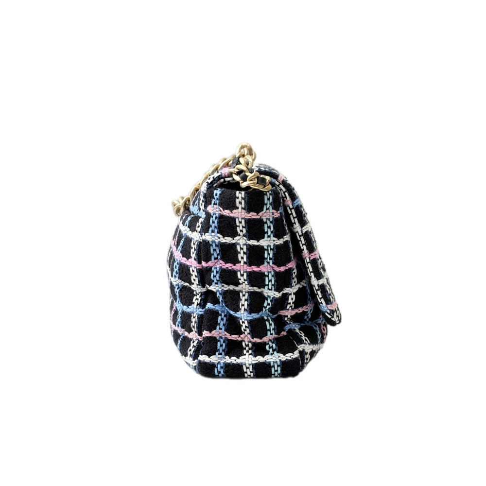 Chanel Multicolor Tweed 19 Large Bag