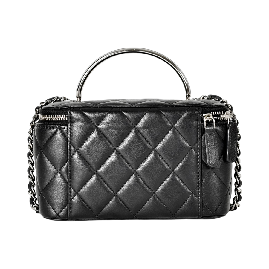 Chanel Lambskin Black Vanity Box Bag