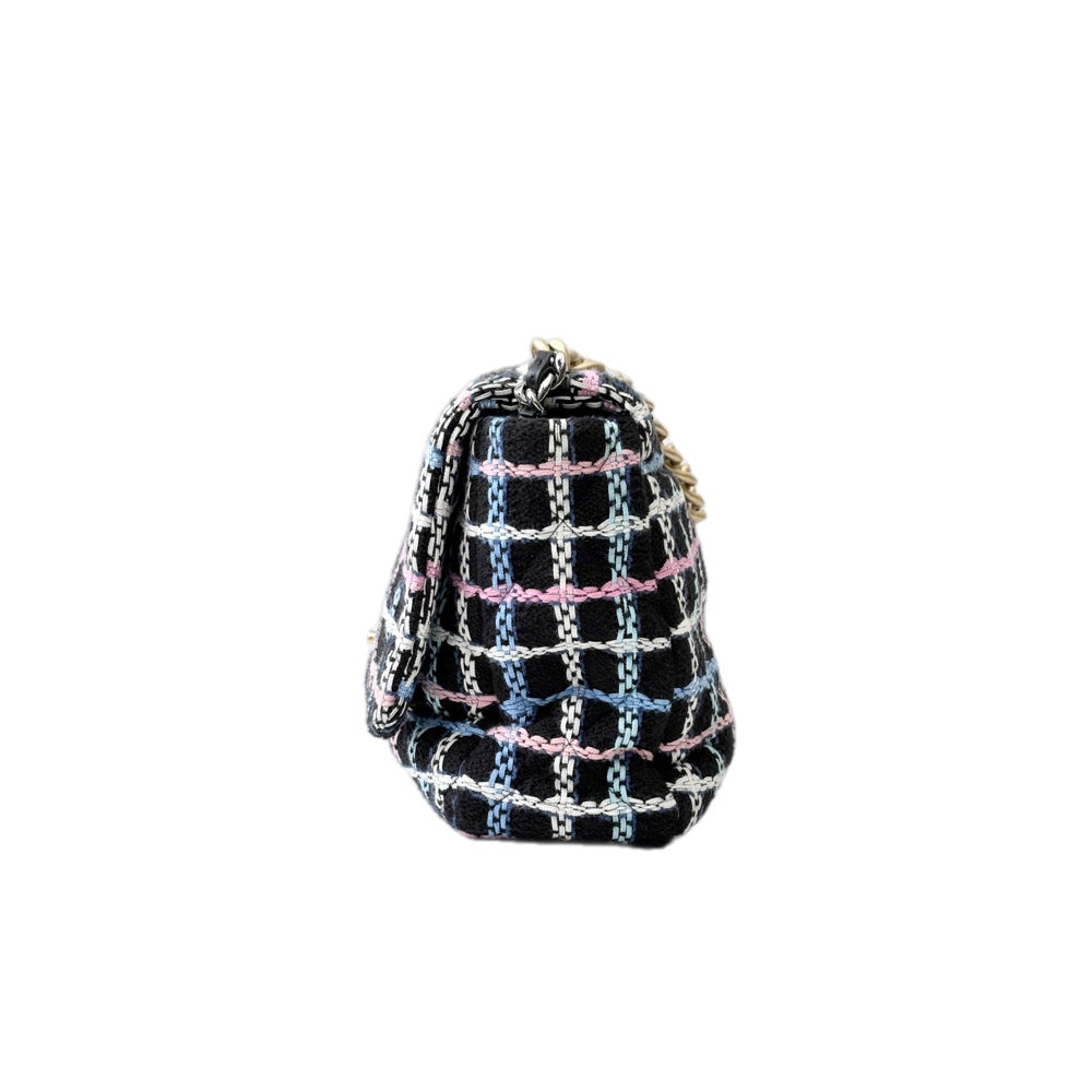 Chanel Multicolor Tweed 19 Large Bag