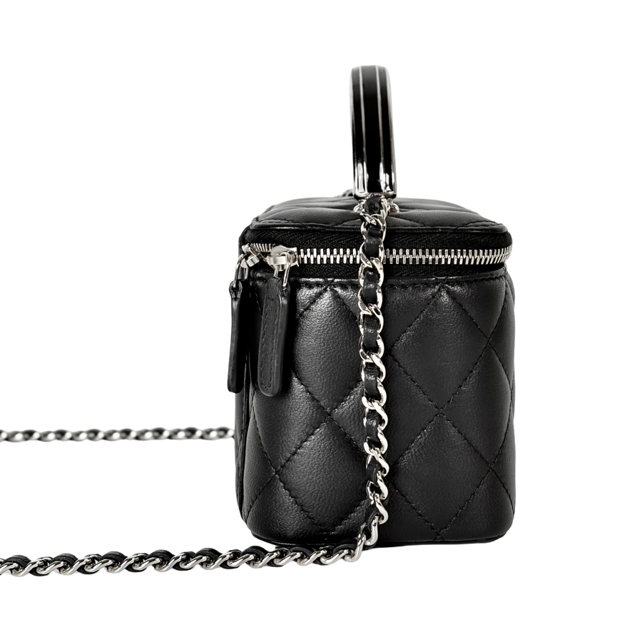 Chanel Lambskin Black Vanity Box Bag