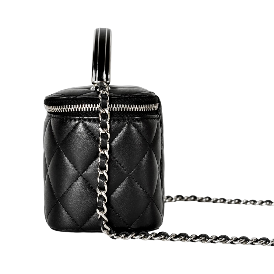 Chanel Lambskin Black Vanity Box Bag