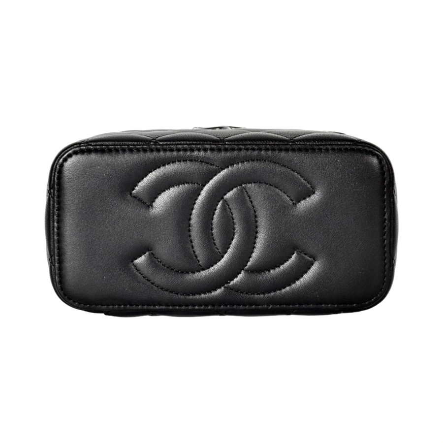 Chanel Lambskin Black Vanity Box Bag