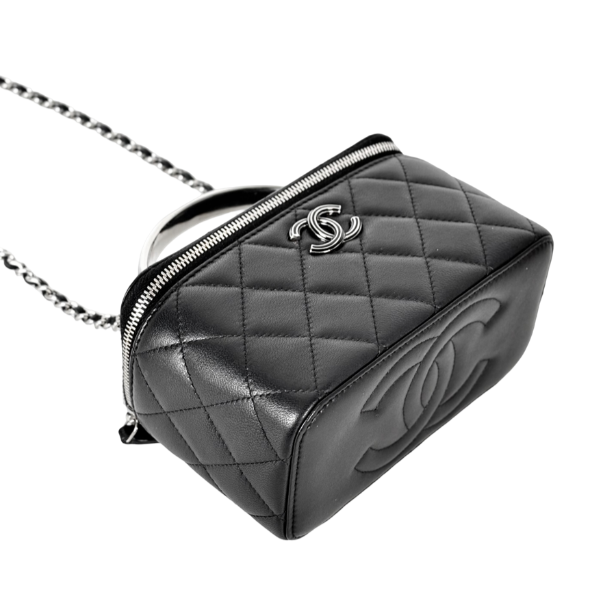 Chanel Lambskin Black Vanity Box Bag