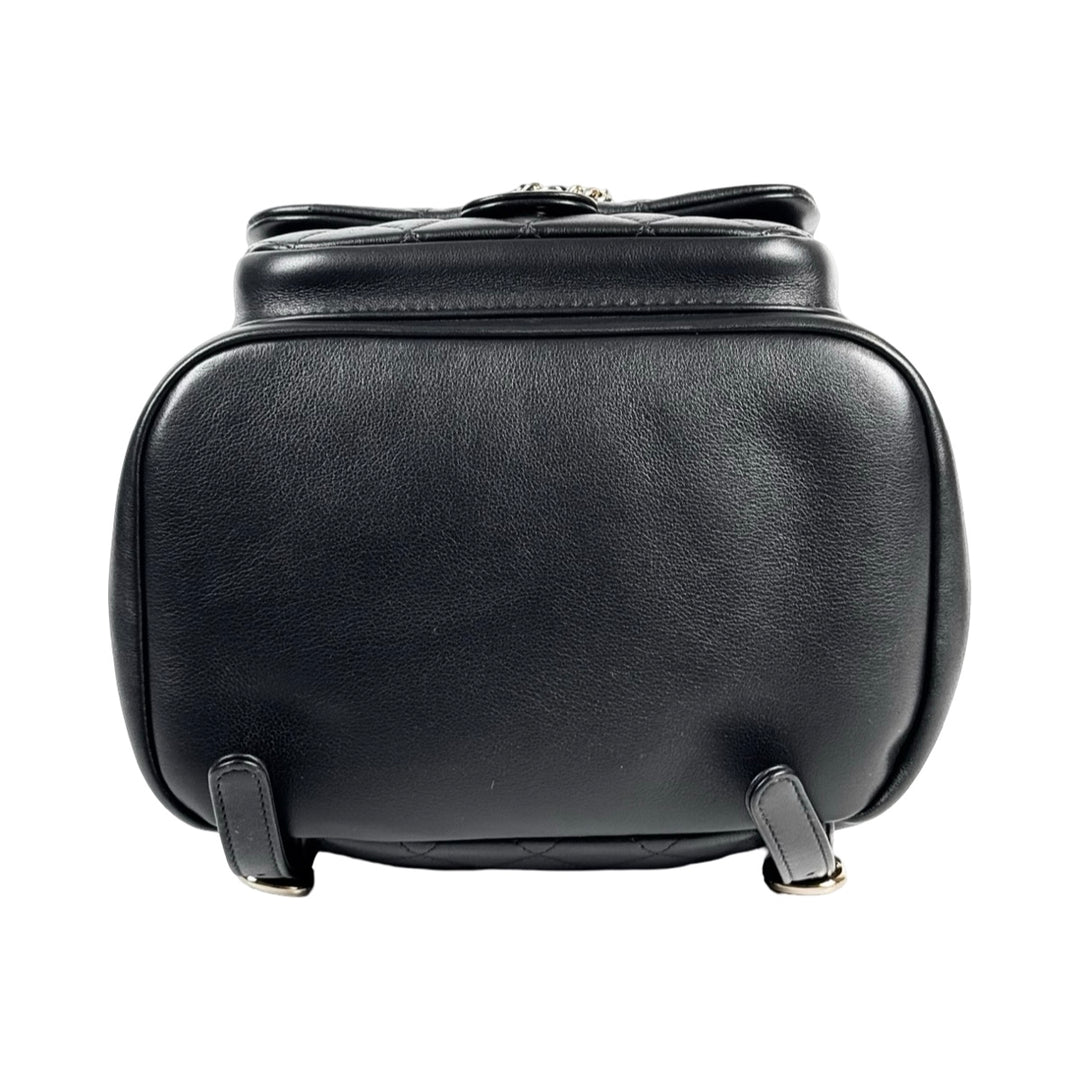 Chanel Backpack Duma Medium Black Gold Bag