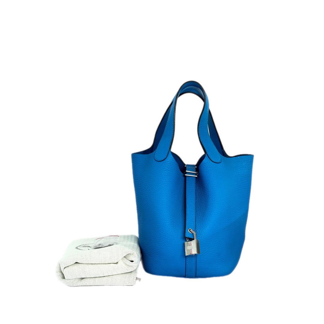Hermes Picotin Blue 18cm Bag