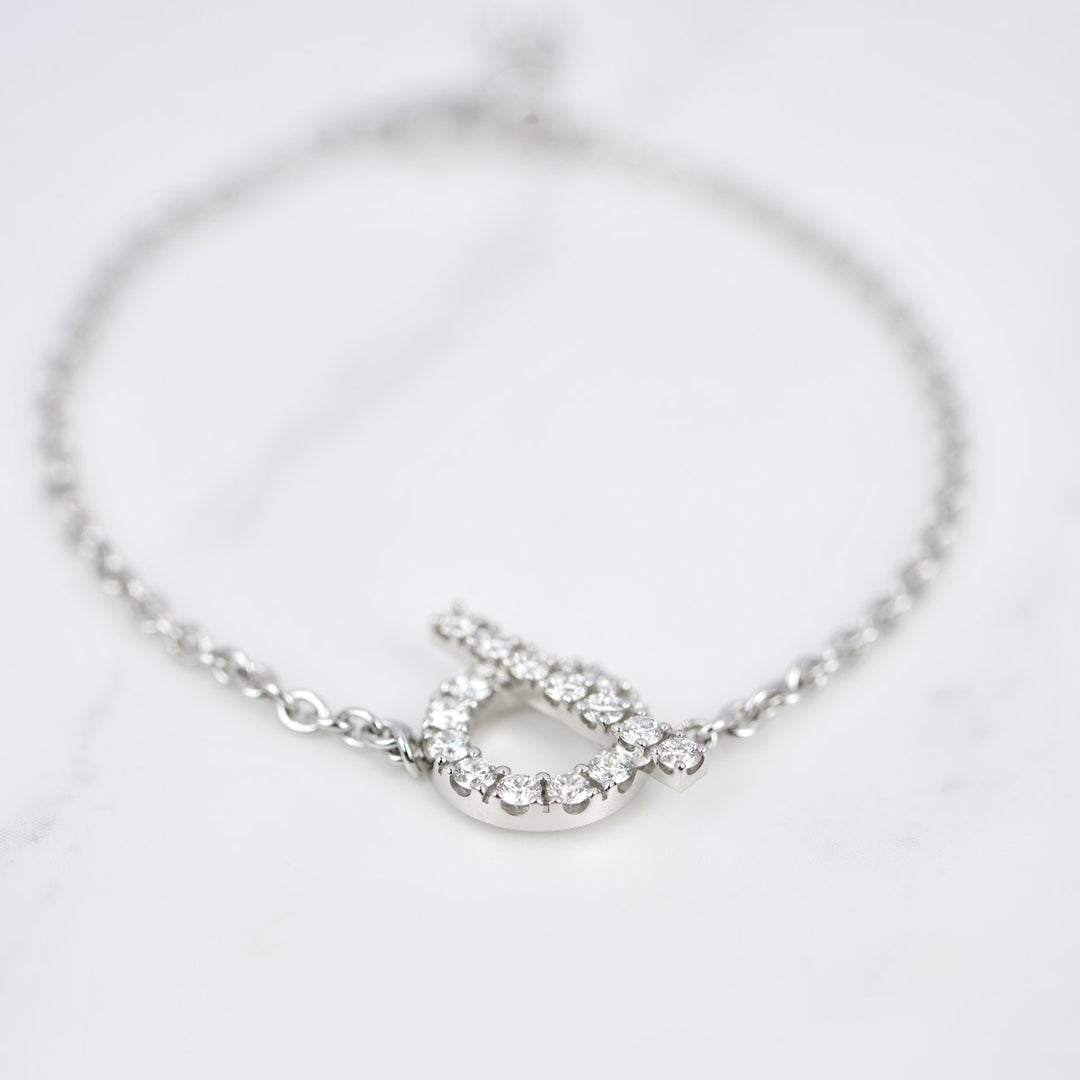 Hermes Finesse Bracelet White Gold SH