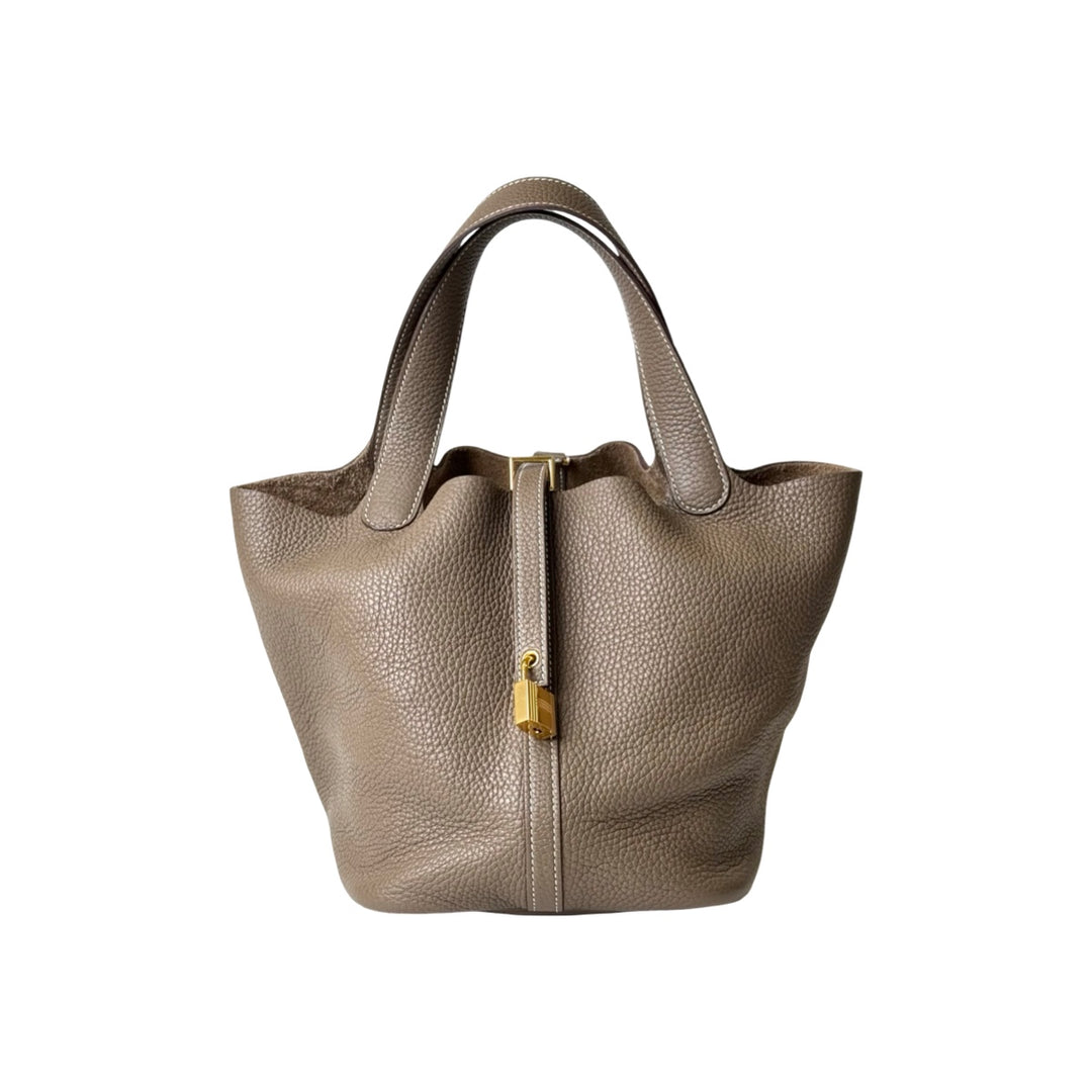 Hermes Picotin 22 Etoupe Bag No key