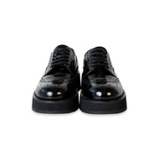 Prada Black Patent Leather Oxford Shoes #37