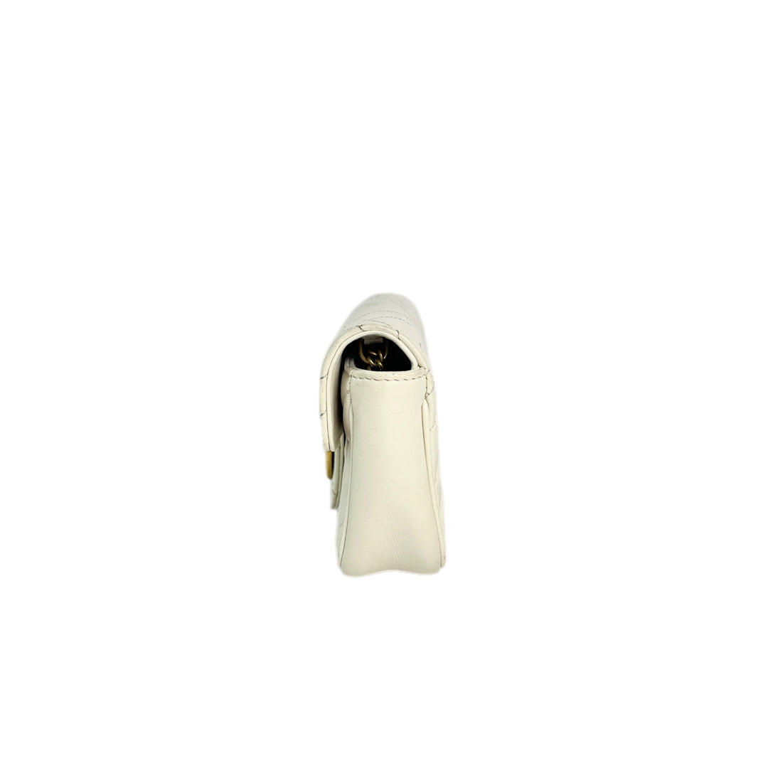 Gucci Marmont Super Mini White Bag