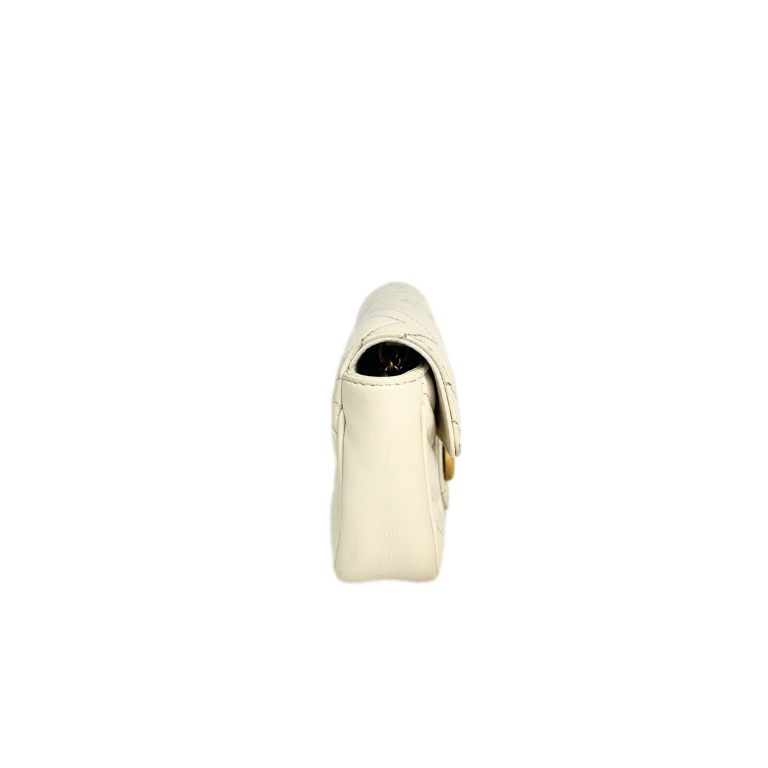 Gucci Marmont Super Mini White Bag