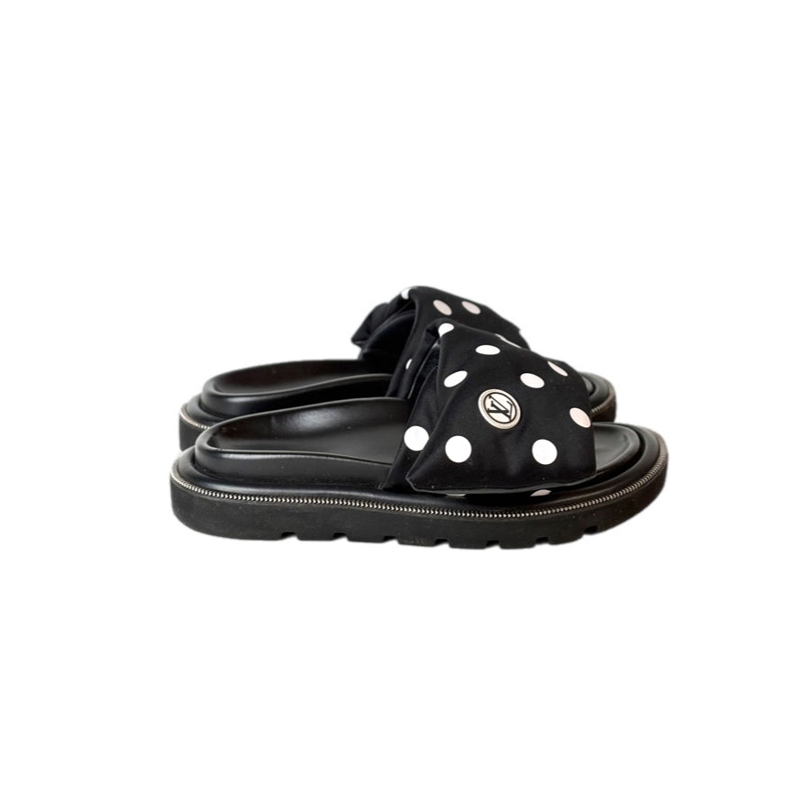 Louis Vuitton Pool Pillow Slippers Shoes Black 37#