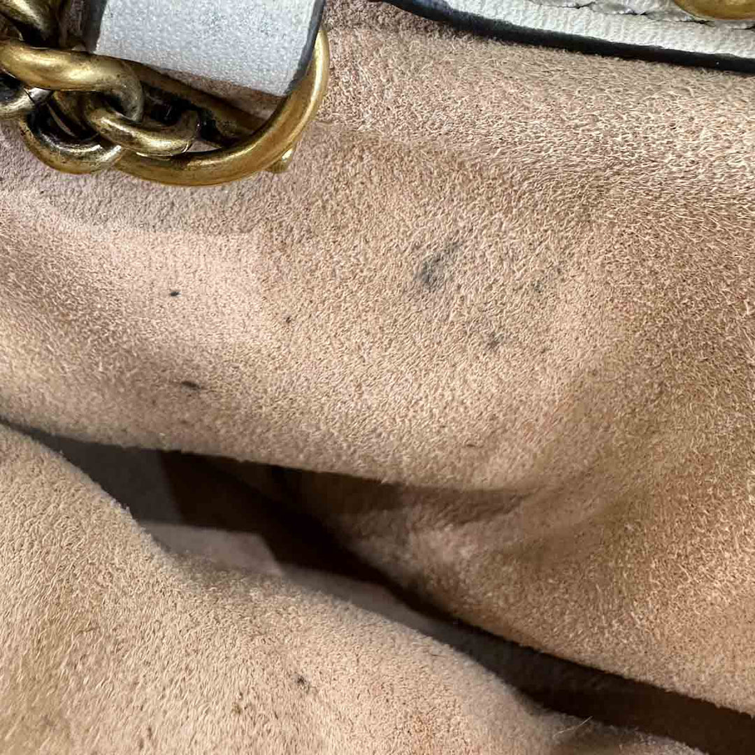 Gucci Marmont Super Mini White Bag