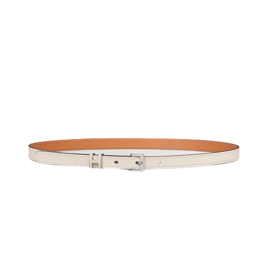 Hermes White Pop H 15 Belt 75cm