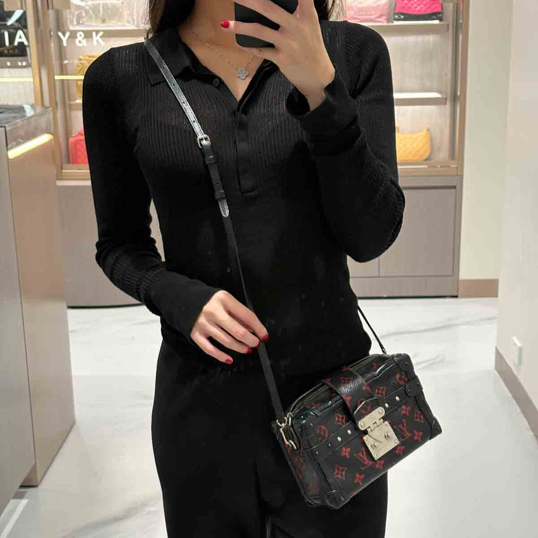 Louis Vuitton Black Soft Trunk Bag