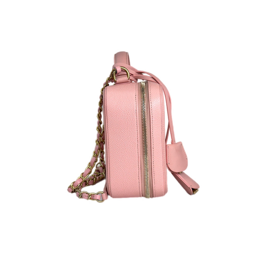 Chanel Vanity Box Camera Bag Pink Caviar