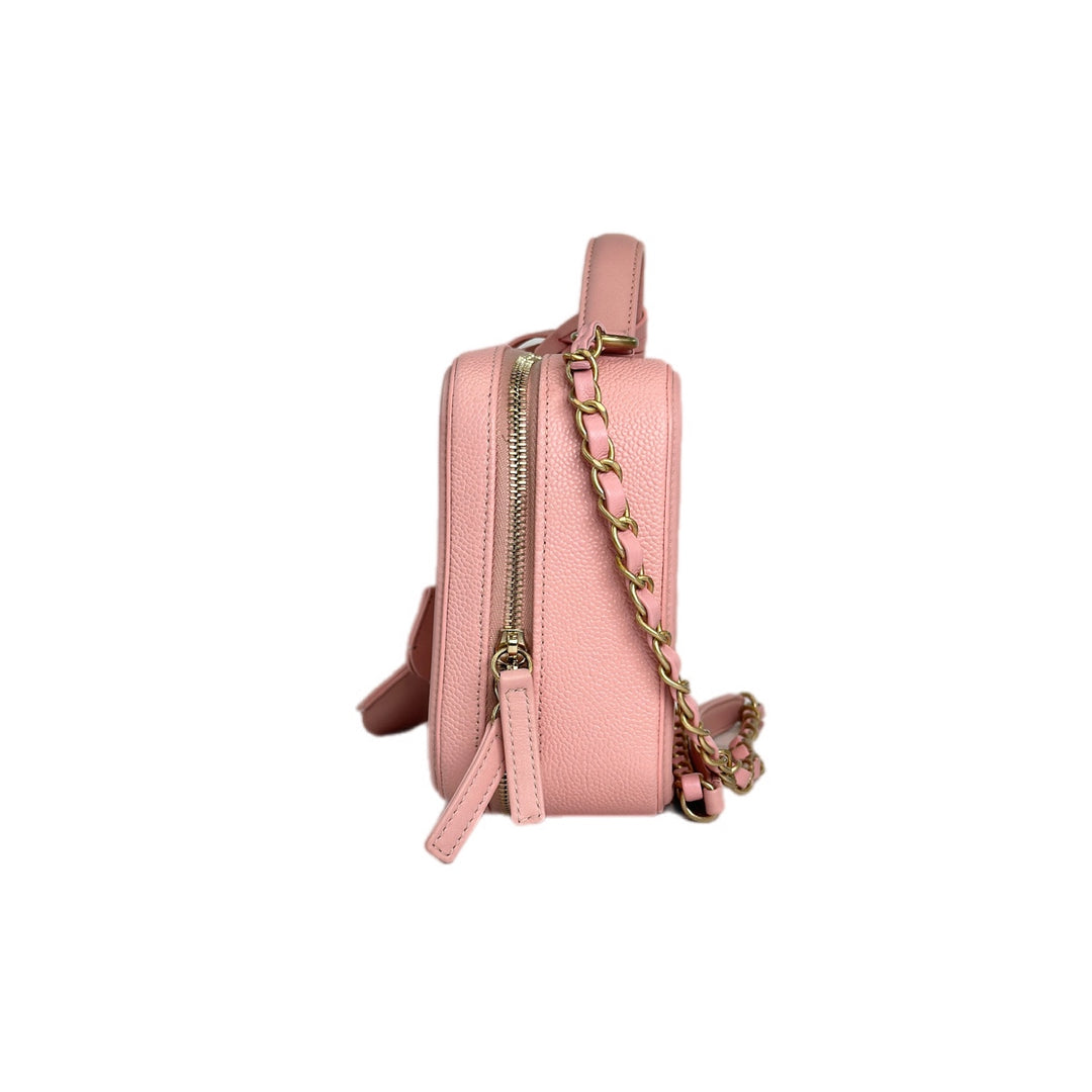 Chanel Vanity Box Camera Bag Pink Caviar