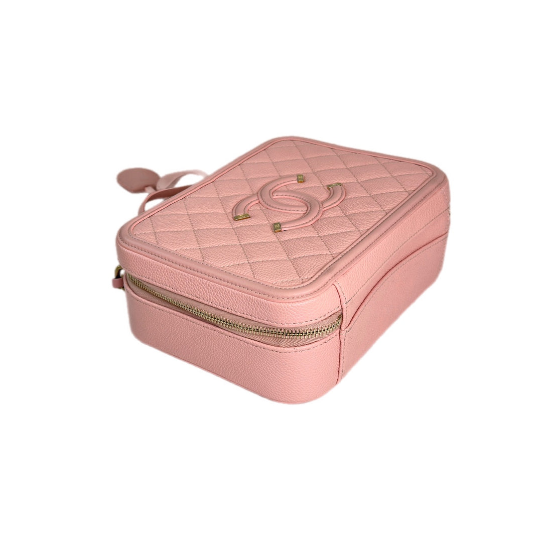 Chanel Vanity Box Camera Bag Pink Caviar