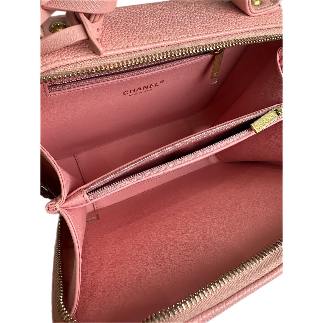 Chanel Vanity Box Camera Bag Pink Caviar