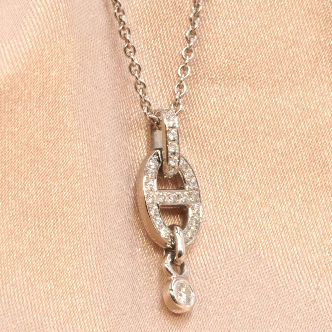 Hermes Jenue d’Ancre Anzenee Diamond Necklace