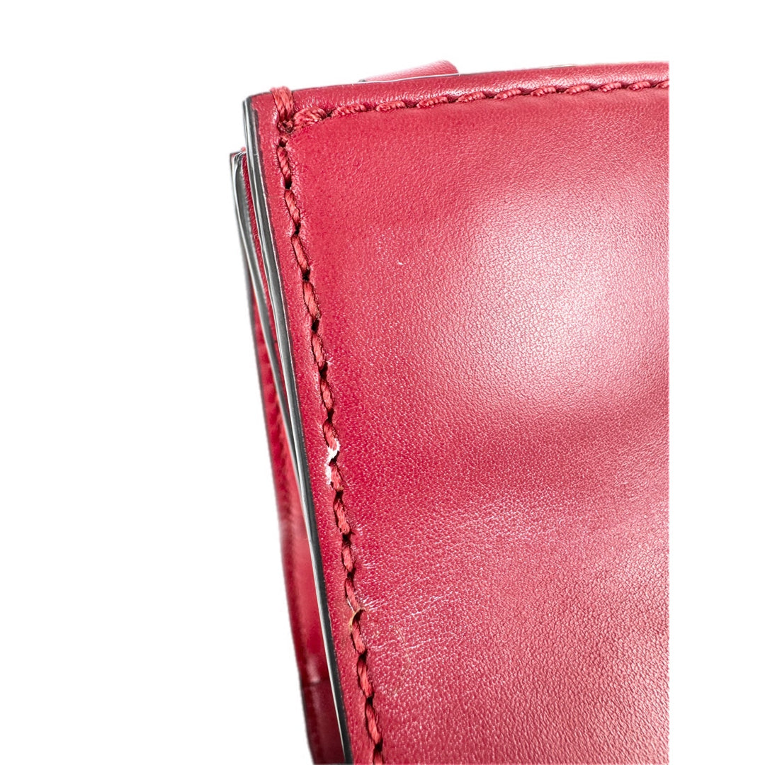 Gucci Small Nymphaea Bamboo Handtasche Bag Red Calfskin