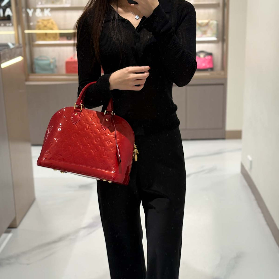 Louis Vuitton Alma Pm Red Bag