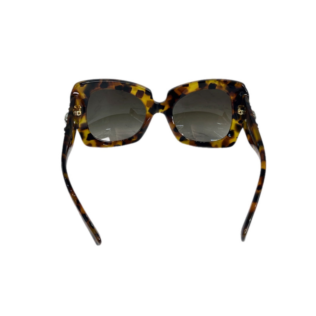Versace Crystal Leopard-print Sunglasses