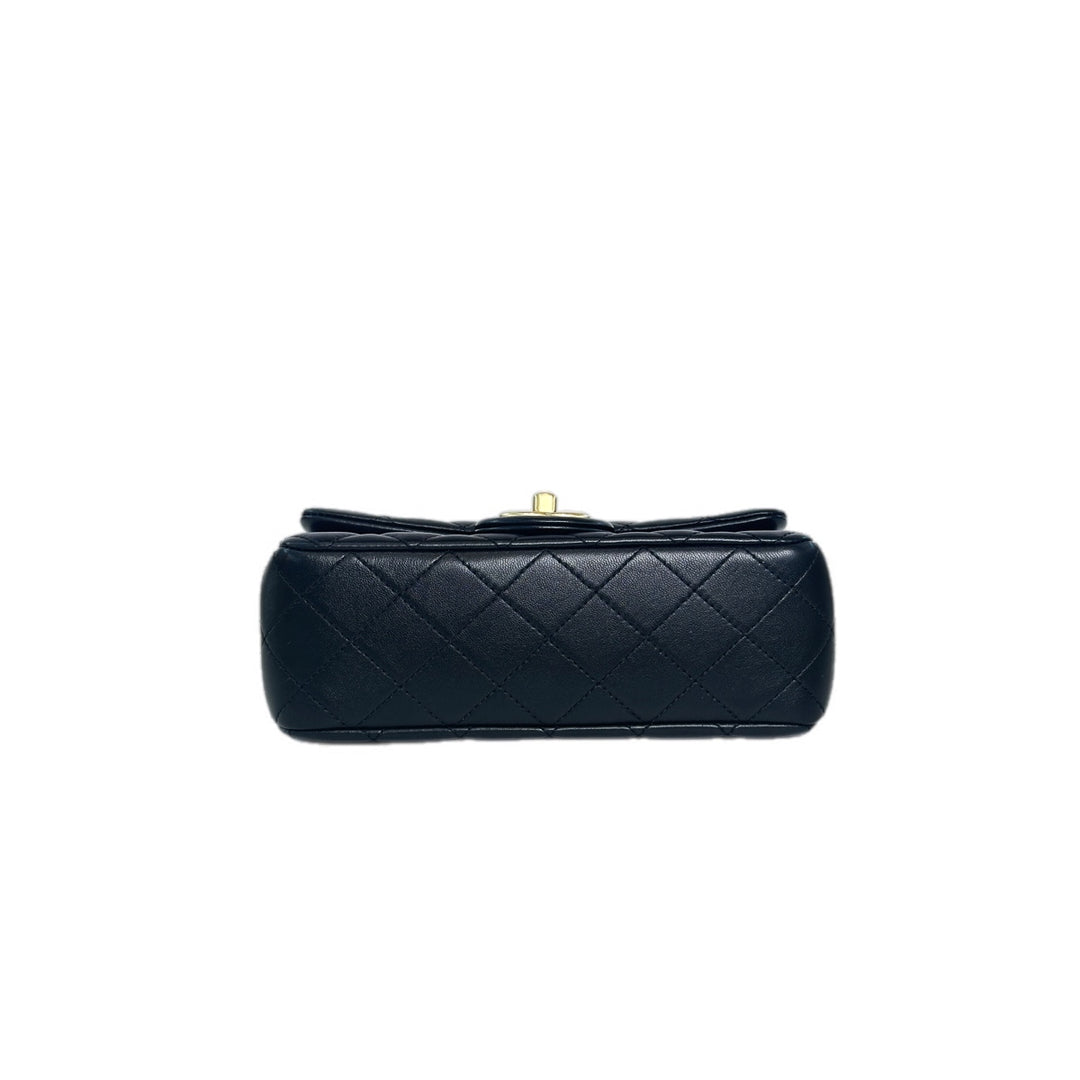 Chanel Classic Flap Mini Bag with CC Pearl Crush